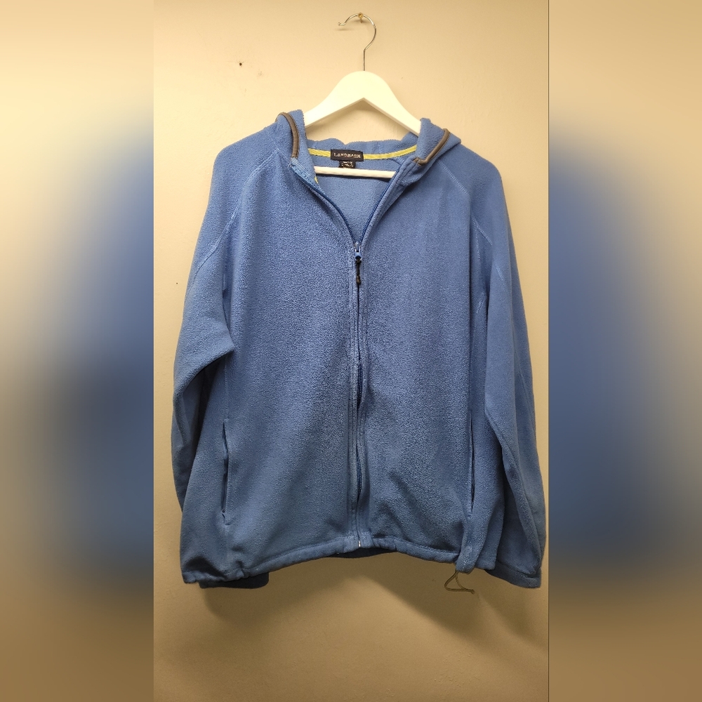 Mens medium Landmark fleecy zip jacket blue 18201